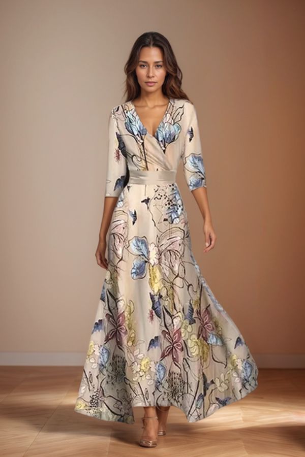 Isabella | Eleganza Senza Tempo Abito Florale