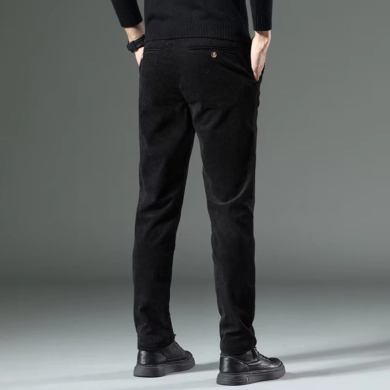 Pantaloni Slim Fit in Velluto a Coste