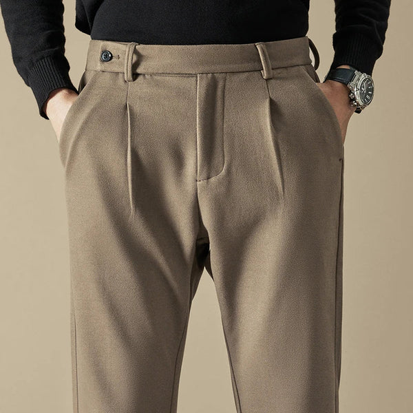 Pantaloni Slim Fit in Lana